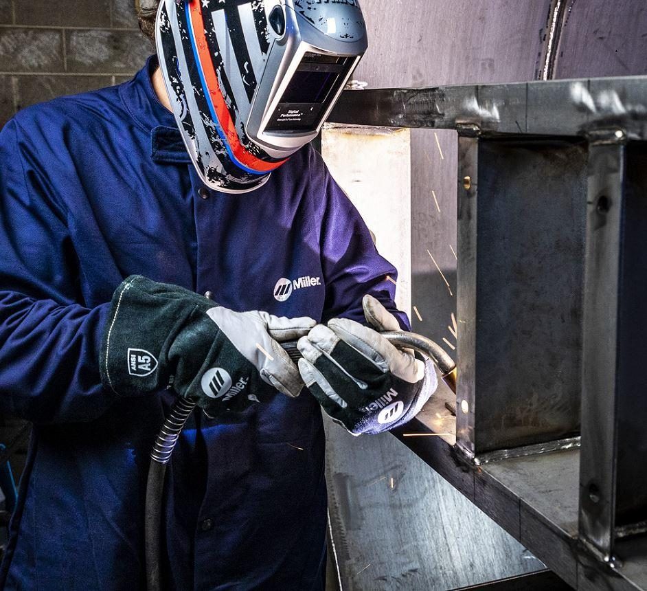 Fabricator working in the Graywood shop